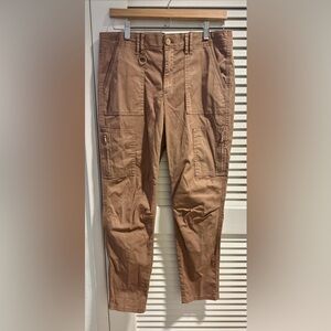 WHITE HOUSE BLACK MARKET Mid-Rise Utility Slim Crop Pants SIZE 8